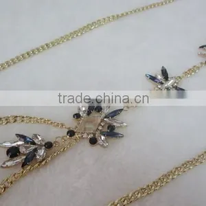 Europe and America Sexy Luxury Beach Bikini With Rhinestone Waist Belly Body Chian thumbnail-5