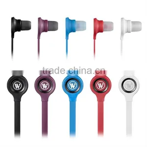 White Headphone With Flat Cable for Iphone thumbnail-1