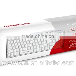 K138 Latest White Mini Wired Slim Ergonomic Keyboard With Multi-media Key thumbnail-4