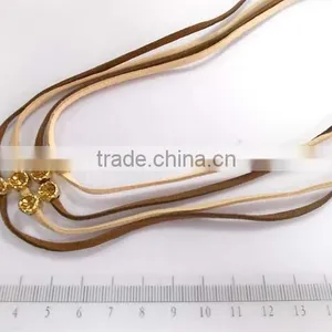 Fashion and Graceful Multilayer Fabric Strips With Glass Stones Necklace thumbnail-1