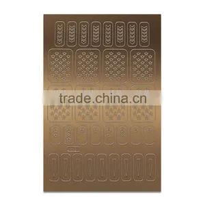 Hollow Out Peel Off Metal Finger Nail Stencils thumbnail-3