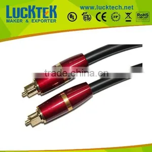 TOSLINK Optical Digital Cable w/ Metal Connectos & Braided Jacket - 10 ft thumbnail-1