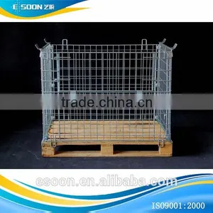 Stackable Metal Wire Containers Match Pallets thumbnail-2