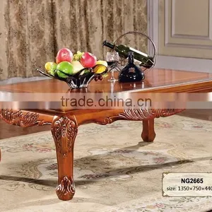 Wooden Tea Table Design High Class Large Rectangular Coffee Tables (NG2665) thumbnail-1