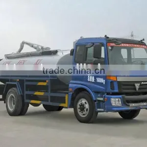 FOTON AUMAN 4x2 12000L Fecal Truck 160hp Good Quality thumbnail-1