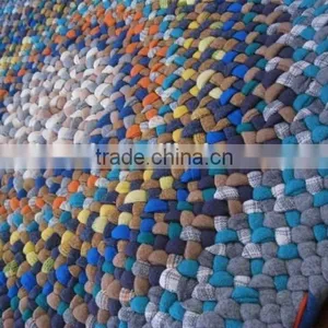 High Quality 100% Cotton Round Braided Rug With Water Proof thumbnail-2
