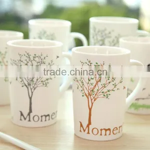 12 oz White Ceramic Mug Wholesale thumbnail-1