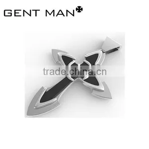 Wholesale Fashion Stainless Steel Jewelry Men's Cross Pendants Charms thumbnail-1