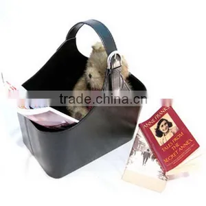 Best Quality Hot Selling Multipurpose Tote Leather Storage Basket thumbnail-3