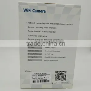 Best Sale 720P Portable Phone Controlled Small Mini WIFI Spy Camera thumbnail-6