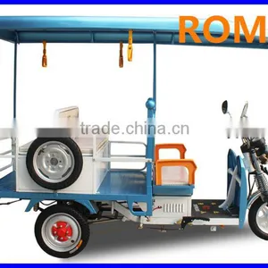 ROMAI 850w Passenger E-rickshaw With Roof thumbnail-1