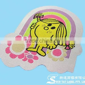Cute Custom Shaped Laser Cut Woven Designer Labels thumbnail-1