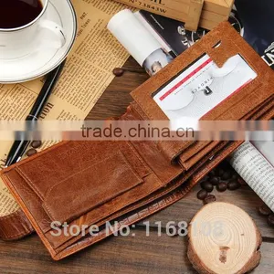 Hot Sale Men Card Holder Pocket Money Clip Mens Stylish Leather Wallet thumbnail-4