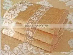 High Quality Cotton Terry Towel With Lace Hly thumbnail-1