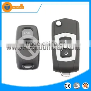 2 Button Auto Key Smart Flip Modified Key Blank Fob Shell for Mazda 3 5 6 thumbnail-1