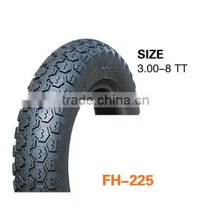 3.00-8 TUBELESS TYRE MOTORCYCLE PARTS SCOOTER TYRE thumbnail-1