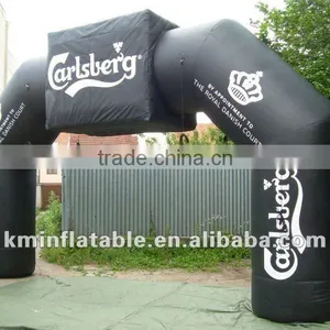 Black Inflatable Arch With Billboard thumbnail-1