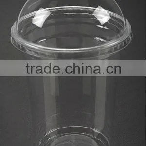 Disposable Plastic Clear PET Cup With Lid thumbnail-1