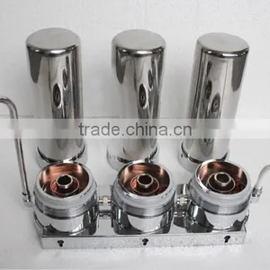 Stailess Steel Three Stages With Stainless Steel Water Filter Housing and Tank thumbnail-1