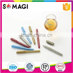 New Design Non-toxic Multi-use Easy Erasable Metallic Marker Pack of 4 for Tagging Glassware and Ceramics thumbnail-1