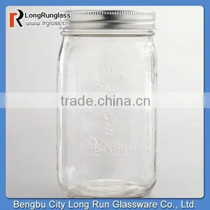 LongRun 32oz High Quality Ball Quart Mason Jars Large Capacity Unique Glassware Wholesale Price thumbnail-1