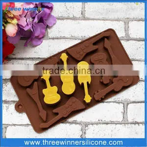 Guitar Silicone Cake Mould Non Stick Fashion Silicone Cake Mold thumbnail-3
