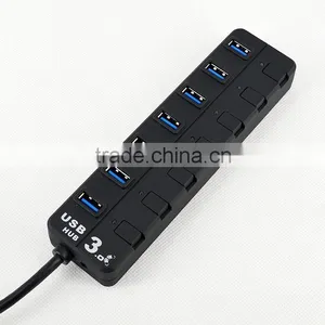 Ultra Hi-Speed 7 Port Usb 3.0 Hub From Usb Por Hub Suppliers With Individual Switches and LED Lights for Computer Accessory thumbnail-1