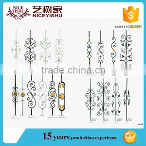 Used Wrought Iron Stair Railing, Baluster Design, Terrace Balustrade on .com Hot Sale thumbnail-2