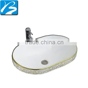 Cheap Price Classic Flower Luxury Color Cheap Wash Basin thumbnail-1