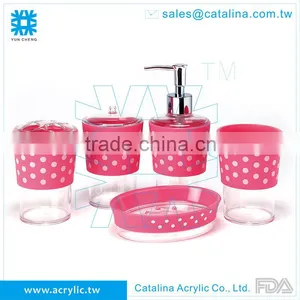 Tooth Brush, Set or Separate of Tumbler Cotton Jar Lotion Dispenser Soap Dish Acrylic Bathroom Accessory thumbnail-1