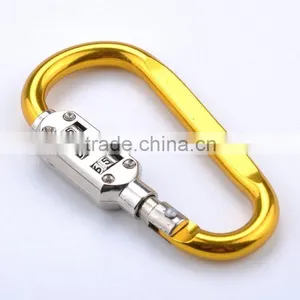 Aluminum Alloy 7 d Glyph Shape Climbing Buckle/plus Combination Lock and Lock Buckle thumbnail-1