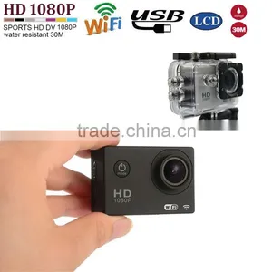 HD 1080P Sport Action Camera DV Car DVR WIFI H.264 170degree Fish Eye Lens 2inch Screen thumbnail-1