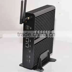 Embeded Fanless Desktop Computer Mini PC Core i7 5500u With With Dual HD Dual COM Dual Lan thumbnail-6