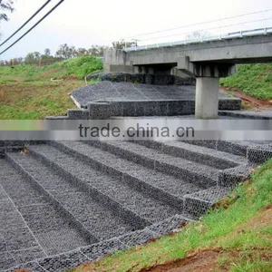 Professional Factory Offer the Pvc Coated /galvanized Gabion Box for Bridge Protection thumbnail-5