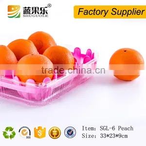 New Design Disposable Fruit Shaped Plastic Peach Packing Container thumbnail-6