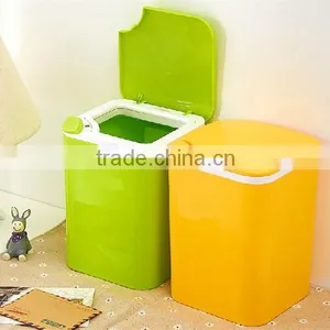 Plastic Square Trash Can thumbnail-1