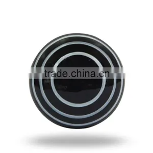 Ceramic White Knob With Green Circles thumbnail-3