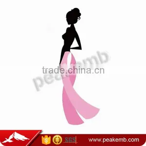 Pink Ribbon Girl Hot Fix Breast Cancer Ribbon Designs Pink thumbnail-1