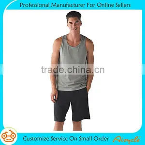 Wholesale OEM Service Sports Breathable Vest Wear Fitness Bodybuilding Muscle Gym Tank Tops Men thumbnail-2