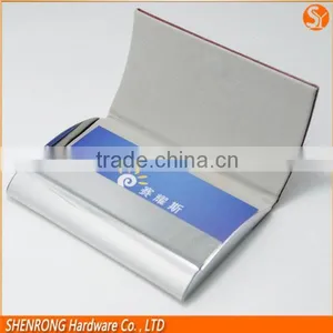 China Supplier Black Curved Elegance pu Leather Business Namecard Case thumbnail-2
