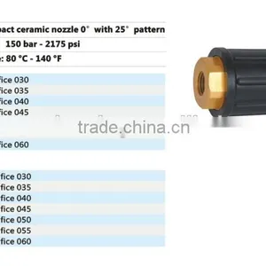 High Pressure Ceramic 150bar 2175psi Rotary Nozzle thumbnail-1