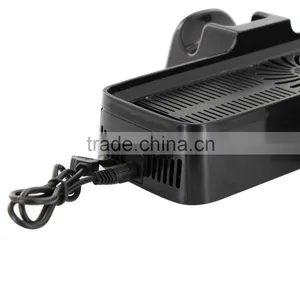 Multi-functional Dual Cooling Fan + Console Stand+Controller Storage For Xbox360 Slim thumbnail-3