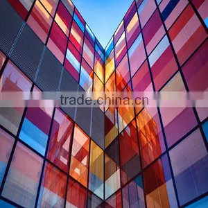 3mm-12mm Coated Reflective Glass(Bronze,Euro Grey,Dark Grey,Mist Grey,French Green,Dark Green,Lake Blue,Dark Blue) thumbnail-3