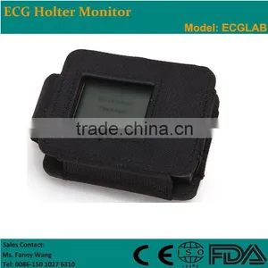 Hot Sale!!!CE Approved Advanced 3 Channel Mini 24/72/168-hour LCD ECG Holter Recorder System With Premier Holter Software-ECGLAB thumbnail-1