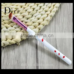Angled Eyebrow Brush Eyeliner Brush With Synthetic Hair and Pearl Handle thumbnail-3