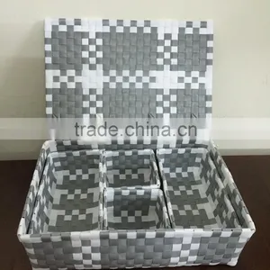 Handmade Woven Polypropylene Fabric Baskets, Woman Bags thumbnail-4