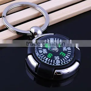 SODIAL(R) Metal Rudder Compass Key Chain Ring Keychain Keyring Fashion Men thumbnail-2