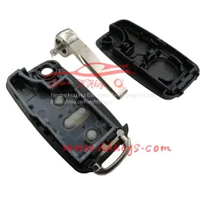 VW Remote Key Flip Key Shell 3 Button VW Key(with Screw, Words on the Side) thumbnail-4