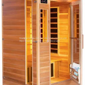 Customized Person Cheap Luxury Wood Sauna Steam Room thumbnail-1