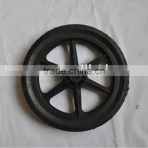 12" Small Plastic Rubber Wheel/6 Spoke Bicycle Wheel thumbnail-1